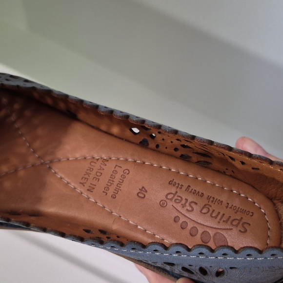 NWOB PRING STEP BRANDAL Leather Peep Toe Shoe Size 40 - Picture 8 of 9